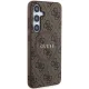 Guess Samsung Galaxy S24 Case 4G Ring Classic Logo MagSafe, Brown