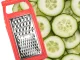 Flat Vegetable Grater with 3 Blades, 23 cm