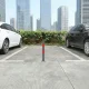 Multistore Folding Parking Barrier Post 60 cm with Key