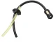 Fuel hose for petrol trimmer and brushcutter with filter, 10 mm, black