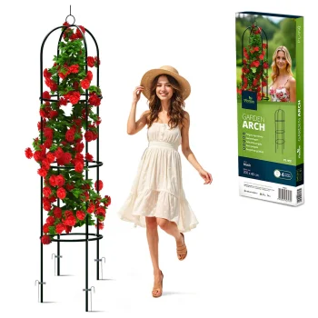 Plonos Garden Pergola Column 200 cm Black