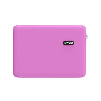 BWOO 14 Inch Laptop Sleeve, Water-Resistant Neoprene Protective Bag, Pink