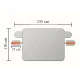 LTC Windshield Snow Cover for Ice and Frost with Mirror Pockets 235cm, silver