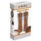 Ruhhy Wooden Salt and Pepper Grinder Set, 2 pcs, Brown