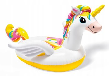 INTEX Mega Unicorn Island Inflatable Ride-On Pool Float 57561