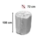 Waterproof Car Tire Cover 13-17 Inches, Silver