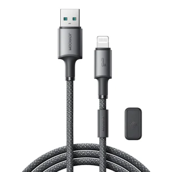 Joyroom S-A50 3A USB-A to Lightning Cable with Organizer 1.2m - Gray