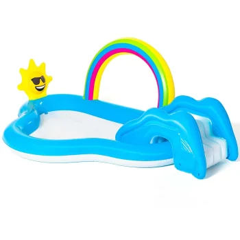 Bestway 53092 Inflatable Play Center Rainbow, 257x145x91 cm