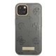 Guess Peony Logo Plate MagSafe Case for iPhone 13, Grey