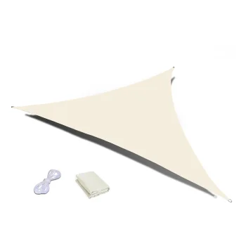 Waterproof Triangle Sun Shade Sail 5x5x5m ModernHome, beige