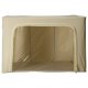 66L Storage Organizer Bag with Frame for Clothes and Bedding, Cream