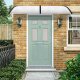 Door Canopy 120x100 cm Polycarbonate Awning Shelter