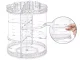 360° Rotating Cosmetics and Jewelry Organizer, Transparent