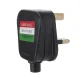 Maclean MCE193 UK Mains Plug, 13A, 230V, Black