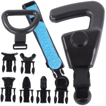 Massage Gun with Belt and 6 Attachments, 4 Speeds