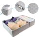 Set of 4 Collapsible Storage Boxes Sock Underwear Ties Drawer Closet Organizer