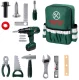 Kids Tool Set in Backpack with Toy Power Drill