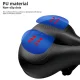 Rockbros AQ-6090R Bicycle Saddle, Black/Red