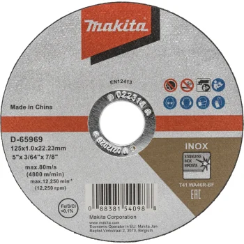 Makita D-65969 Cutting Disc Set 125 x 1.0 mm INOX, 12 pcs