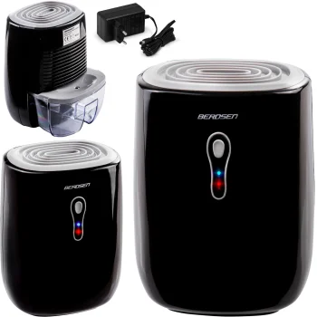 Berdsen BR-70B Air Dehumidifier - Moisture Absorber, Black/Grey