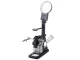 Helping Hand Magnifier with 10 LED Light & Soldering Iron Holder 25x