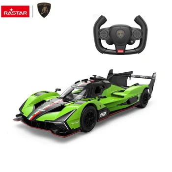 Rastar Lamborghini SC63 LMDH RC Car 1:14, Black/Green