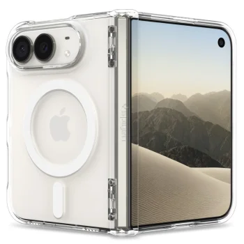 Spigen Ultra Hybrid Pro MagSafe Case for iPhone Duo, Clear / White