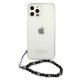 Guess iPhone 12 Pro Max Case Pearl Collection, Transparent
