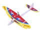 Foam glider airplane with USB rechargeable LED and motor, red
