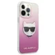 Karl Lagerfeld iPhone 13 Pro Max Case Choupette Head, Pink