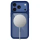 Tech-Protect MagOne MagSafe CC Case + 2 Tempered Glasses for iPhone 18 Pro / 17 Pro, Clear Navy Blue