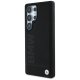 BMW Leather Big Wordmark Case for Samsung Galaxy S25 Ultra, Black