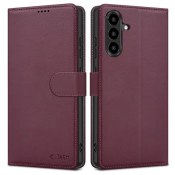 Tech-Protect Wallet Case for Samsung Galaxy A27 5G, Burgundy