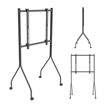 Maclean MC-180 B TV Cart / Stand on Wheels, 37-80", 50kg, VESA 600x400, Black