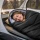 Mummy Sleeping Bag Mountain Goat STANDARD 210 x 73 cm, Black