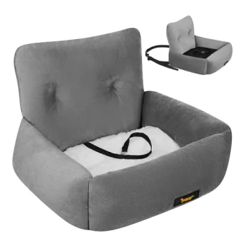 Purlov Dog Car Seat S (44x35x30 cm), Grey