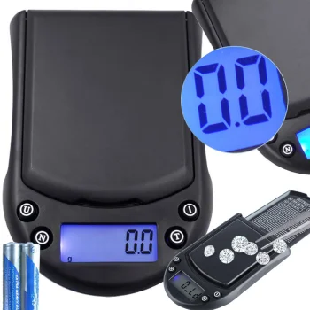 Electronic Pocket Scale 500g/0.1g, Black