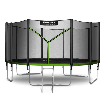 Garden Trampoline 15Ft/465cm with Outer Net and Ladder Neo-Sport