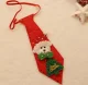 Christmas Tie with Teddy Bear and Tree, Red