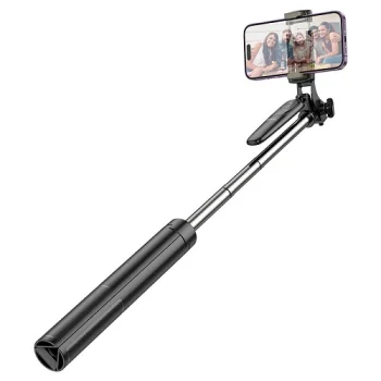 Selfie Stick Tripod Hoco K19, Bluetooth, 157cm, Black