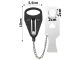 Portable Travel Door Lock, Black