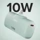 SBS EcoPower 5000 mAh 10W Power Bank with Built-in USB-C Connector - Green