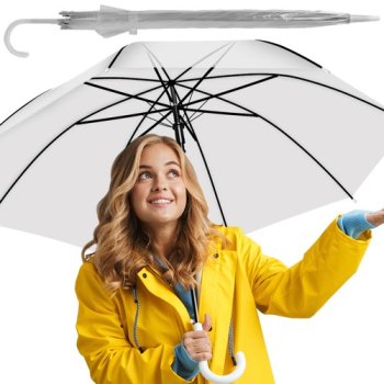 Transparent White Umbrella