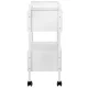 Giovanni 1019 Cosmetic Trolley Table, White