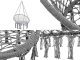 Hanging Boho Style Chair Hammock \"Stork nest\" Swing for Home and Garden, Grey