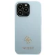 Guess Saffiano 4G Small Metal Logo Case for iPhone 13 Pro Max - Blue
