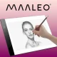 Maaleo A4 LED Light Box for Tracing and Sketching, 3 Brightness Levels