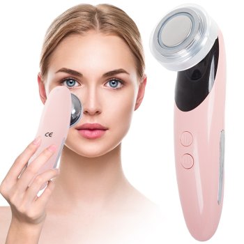 Ultrasonic Facial Cleansing Massager 4in1, Pink