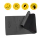 4Fizjo 1185 PU Rubber Yoga Mat 4 mm, Black