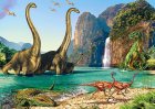 CASTORLAND Puzle Mīkla "Dinozauru pasaule" Bērniem, 60 gab l Jigsaw Puzzle